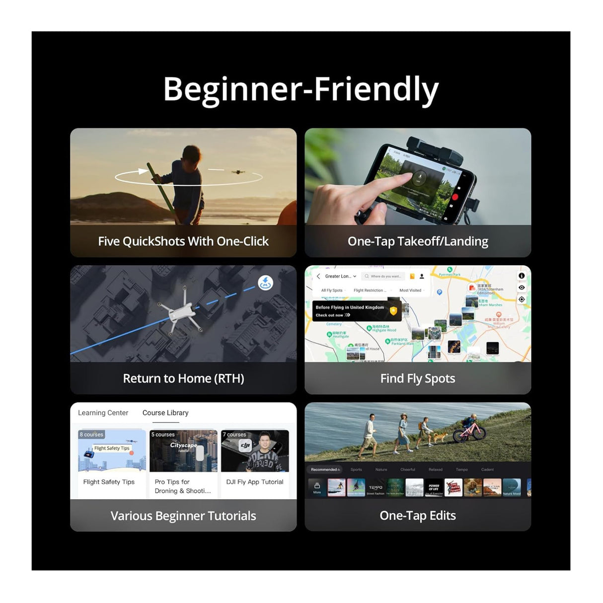 DJI Mini 3 Camera Drone with RC-N1 Remote Controller with Hard Case Bundle