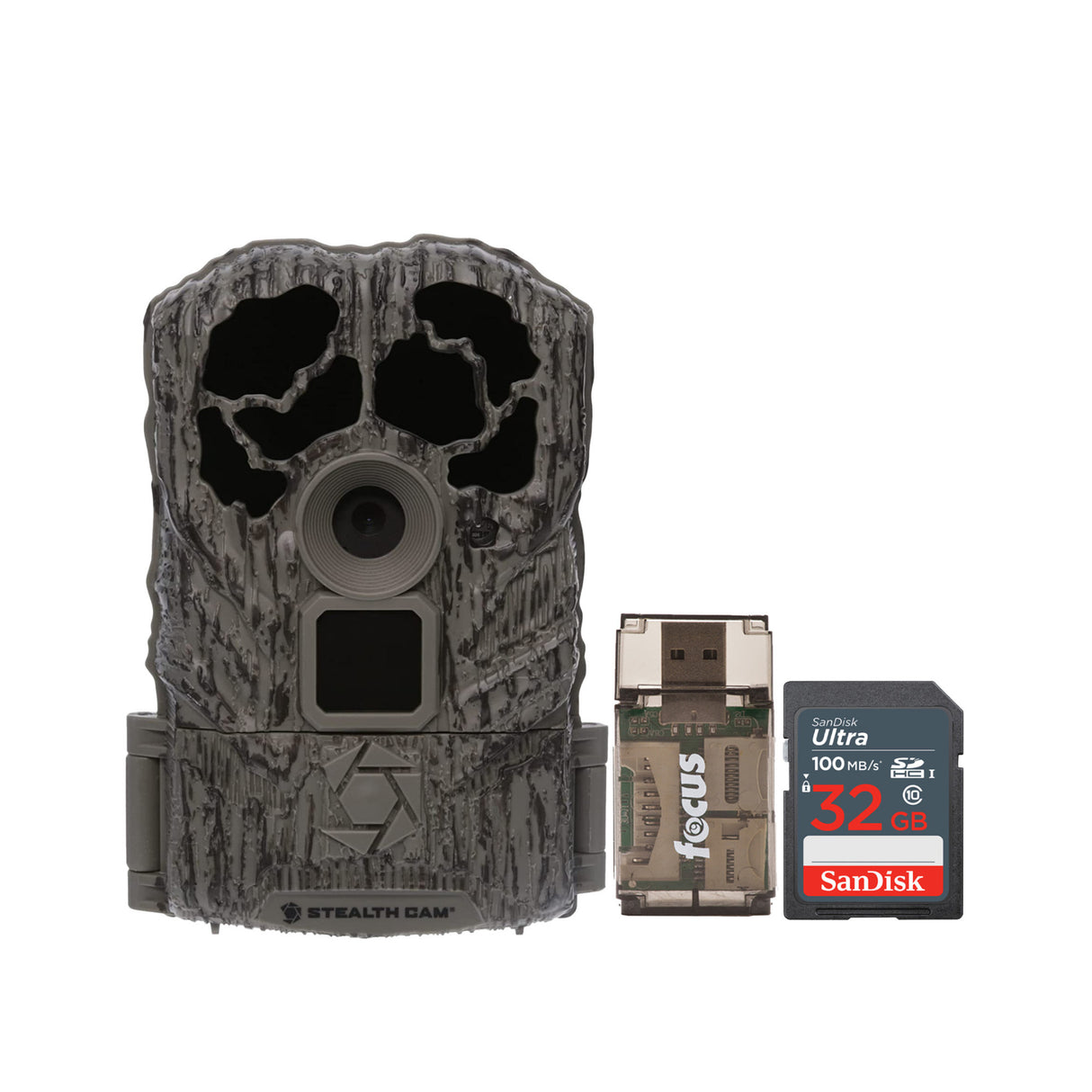 Stealth Cam Browtine 16MP Trail Camera with 32GB Memory Card and Card Reader