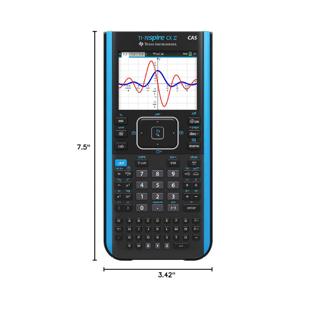Texas Instruments TI-Nspire CX II CAS Color Graphing Calculator with Software