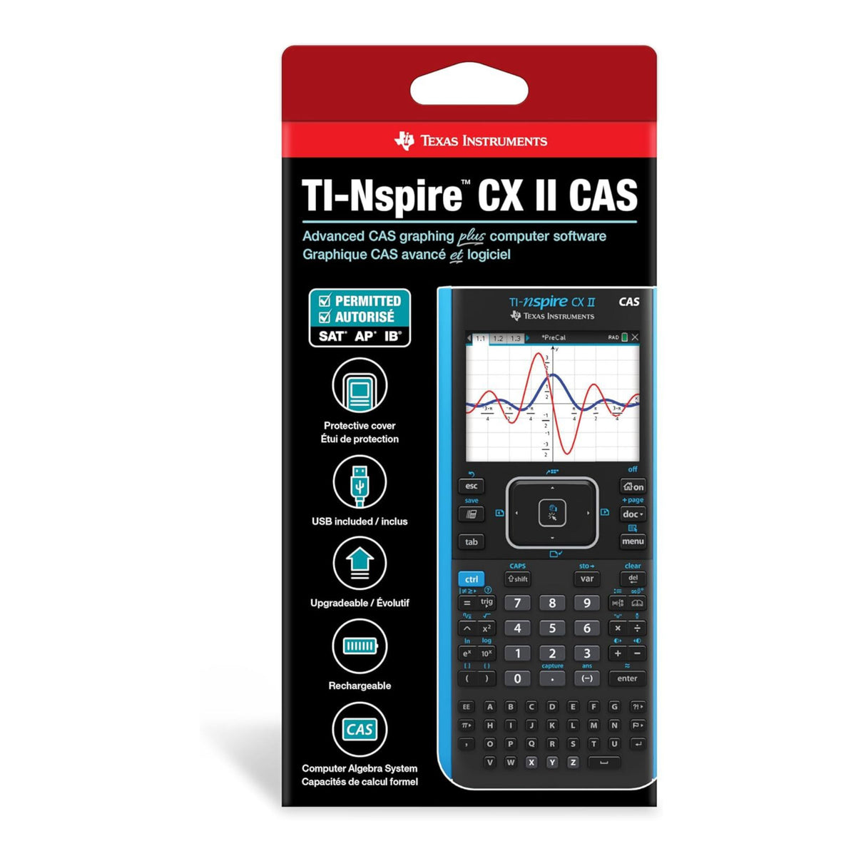 Texas Instruments TI-Nspire CX II CAS Color Graphing Calculator with Software