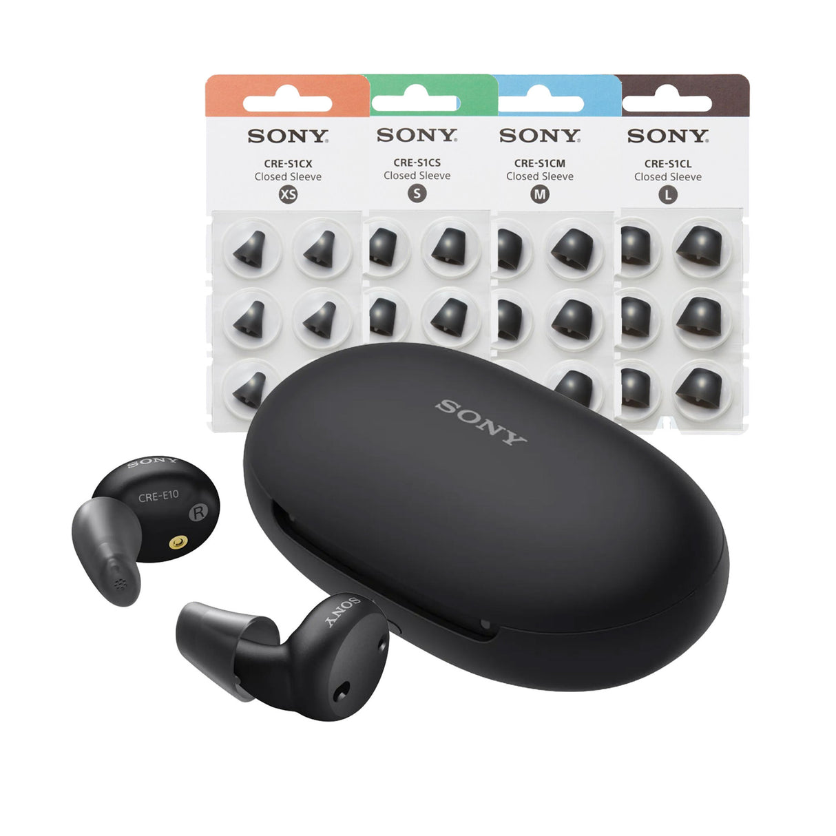 Sony CRE-E10 Self-Fitting OTC Hearing Aids with Rechargeable Battery