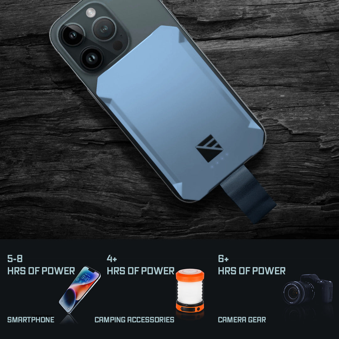 Dark Energy Poseidon Nano 3000mAh Charger with Solar Panel and Accessories