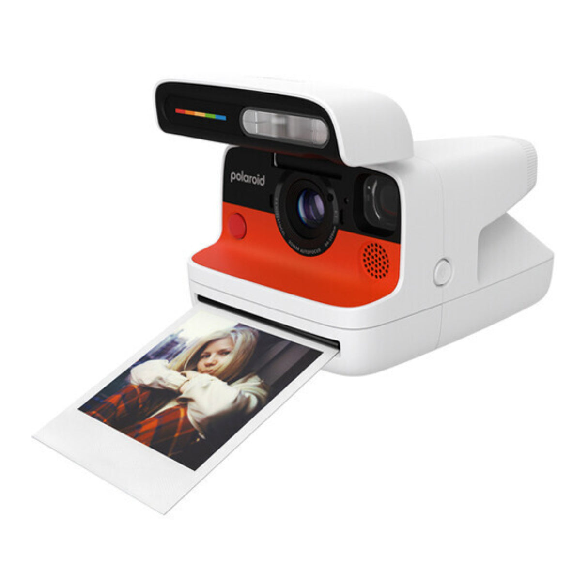 Polaroid Flip Instant Camera with Sonar Autofocus and Retro Design (White)