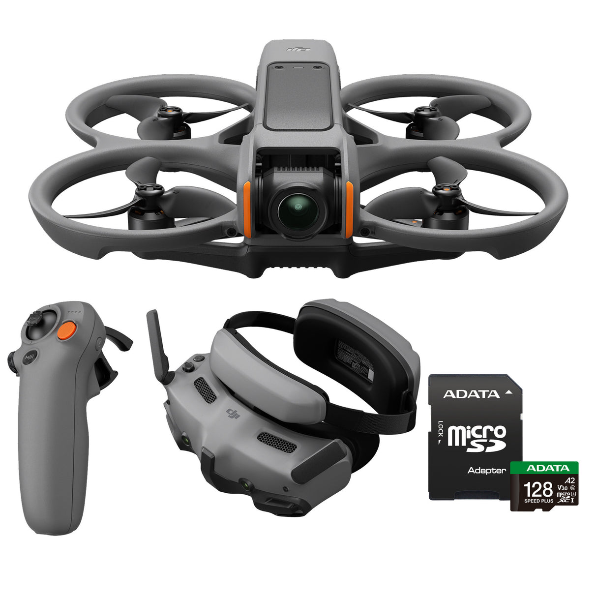 DJI Avata 2 Fly More Combo (Single Battery) with 128GB MicroSDXC Memory Card Bundle