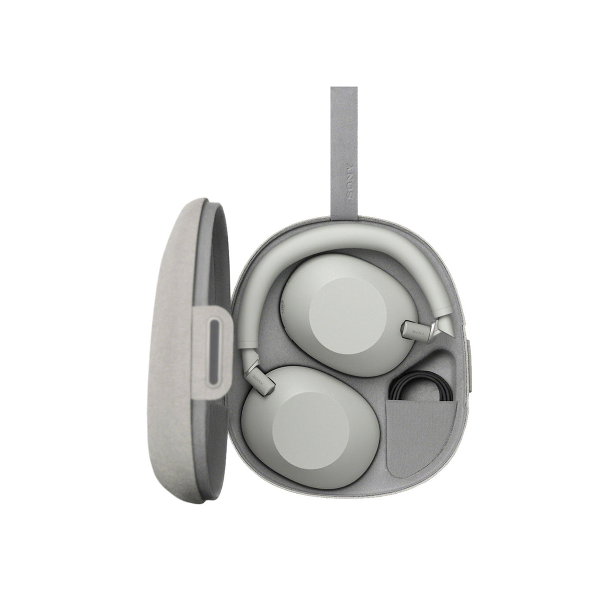 Sony WH-1000XM6 Wireless Headphones (Silver) Bundle with Clip-On Light