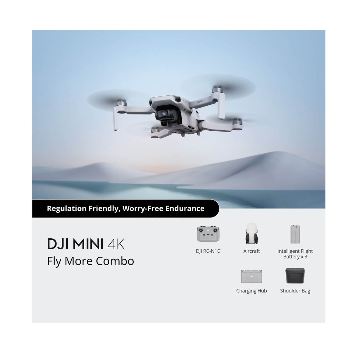 DJI Mini 4K Fly More Camera Drone Combo