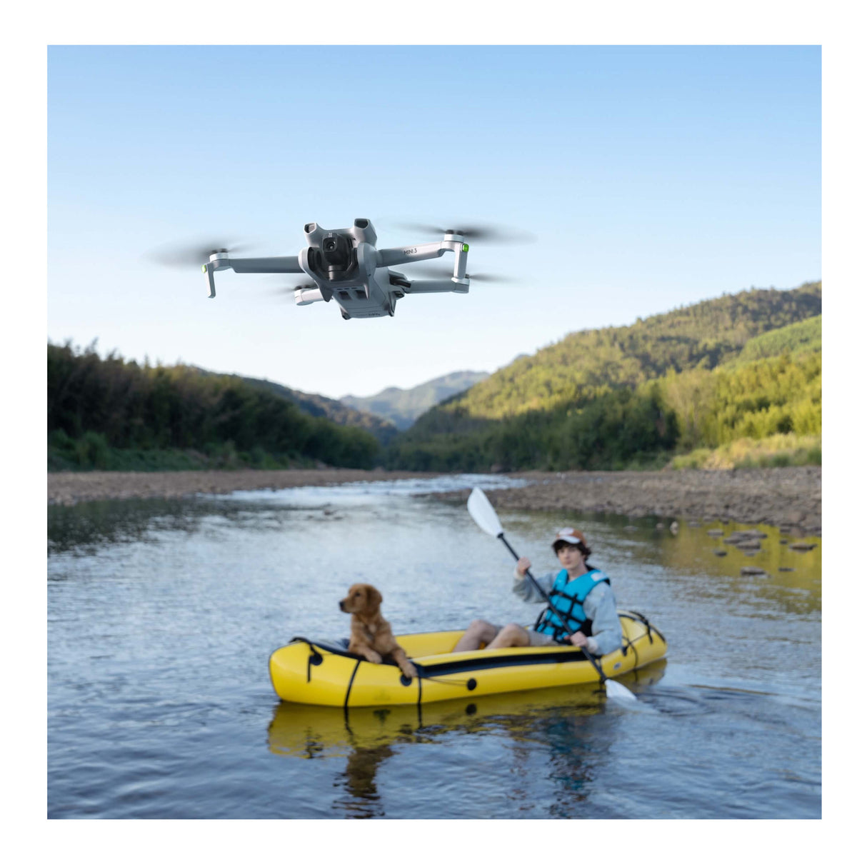 DJI Mini 3 Camera Drone with DJI RC Remote Controller (Fly More Combo) with Waterproof Hard Case bundle