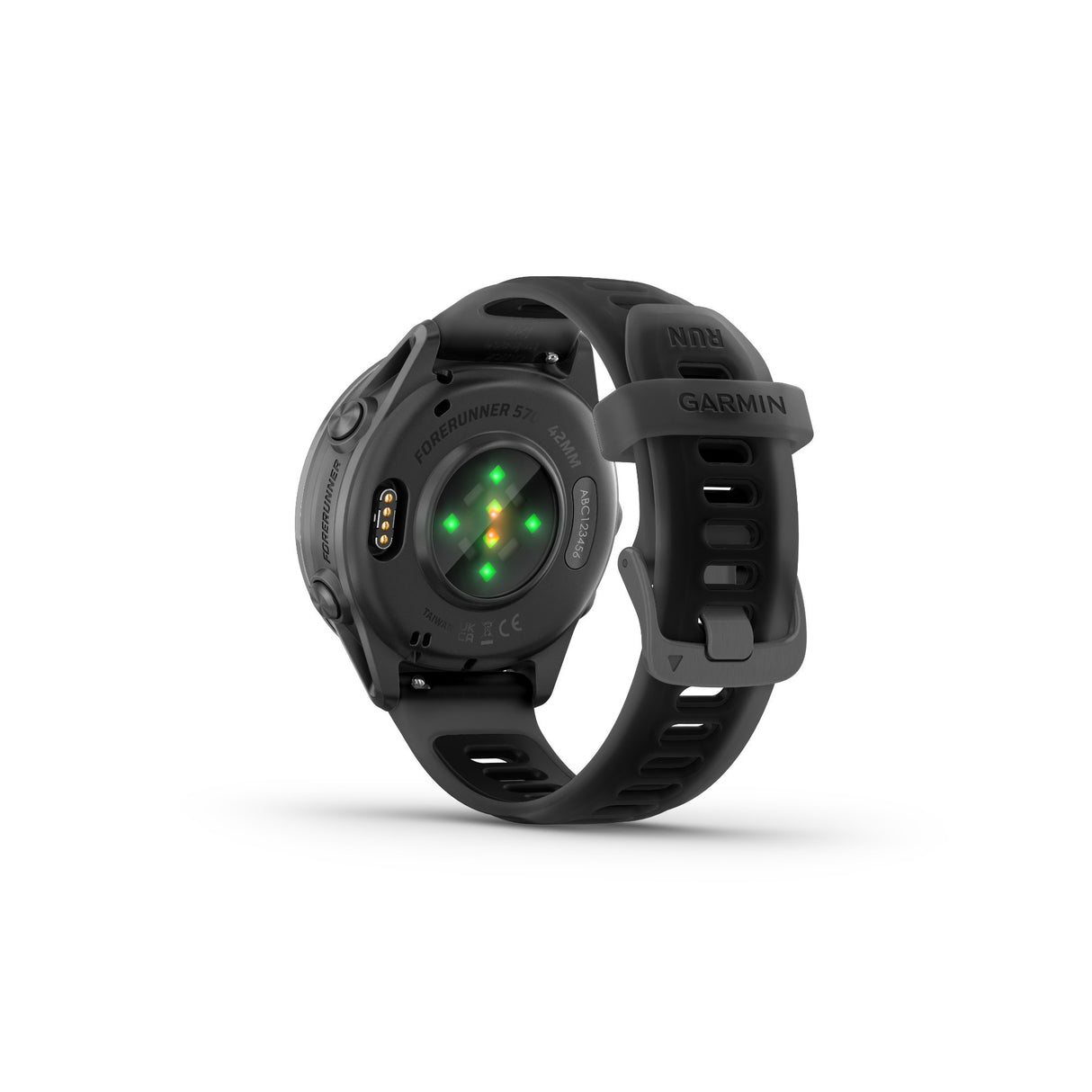 Garmin Forerunner 570 42mm Slate Gray, Black Band,OLIGHT Rechargeable Clip-On
