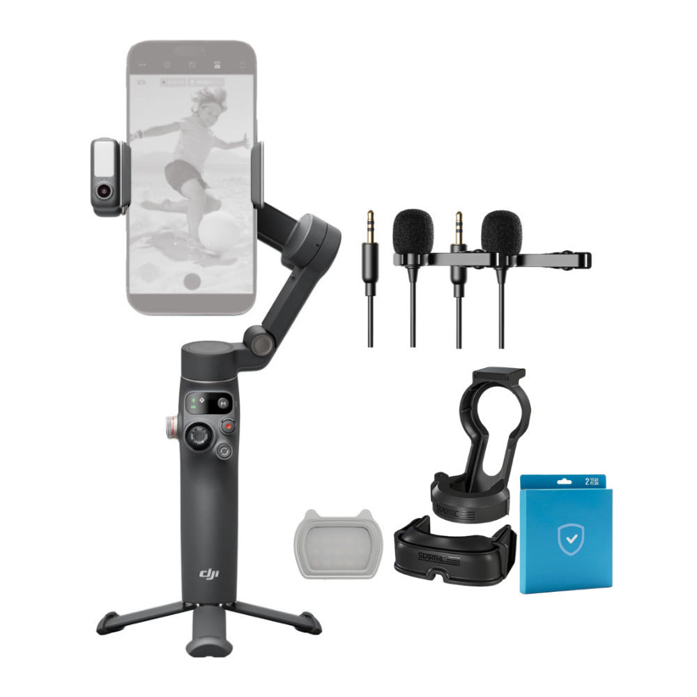 DJI Osmo Mobile 7P Gimbal with 7th Gen Stabilization Bundle