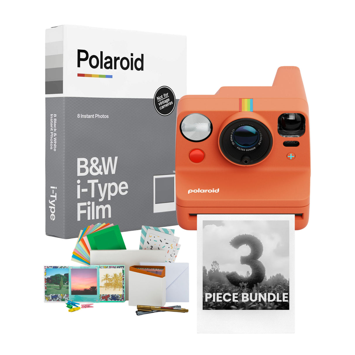 Polaroid Now Plus Generation 3 Coral Instant Camera with Film and Film Kit