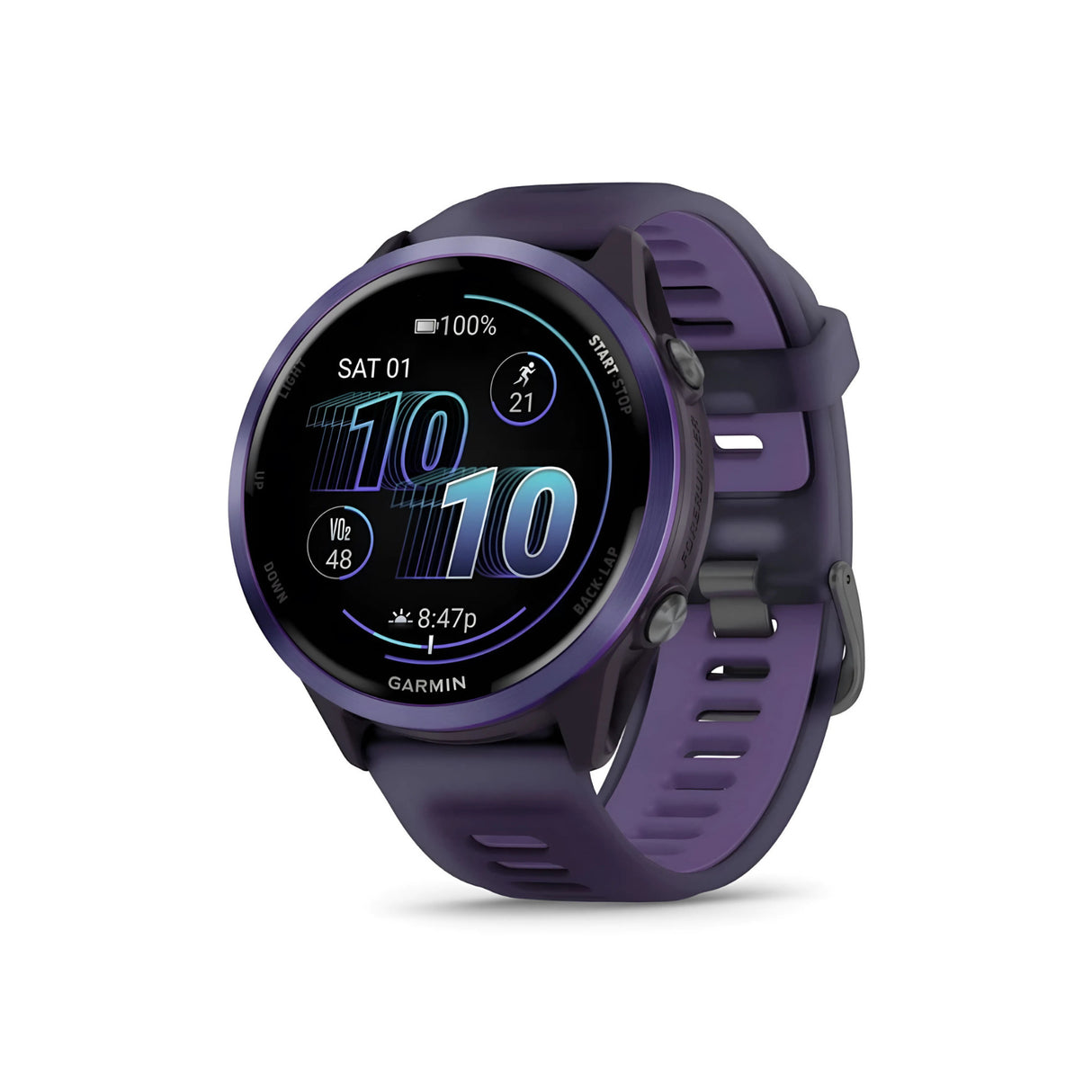 Garmin Forerunner 570 - 47mm Indigo Aluminum Bundle with Clip-On Flashlight