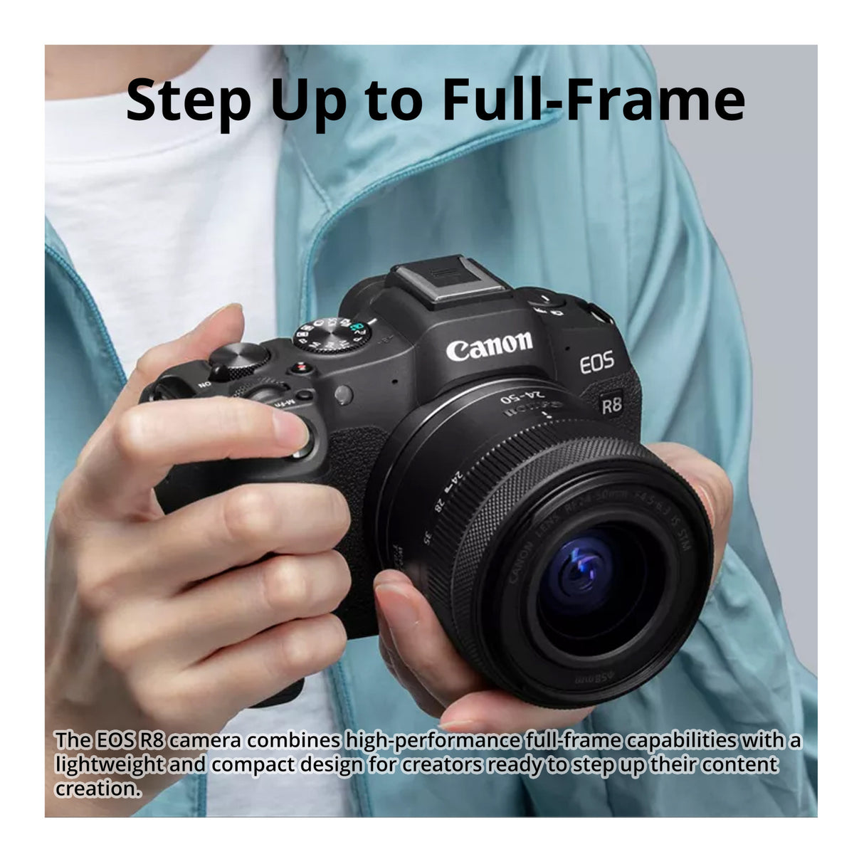 Canon EOS R8 Mirrorless Camera with 128GB SD Card and Software Suite Bundle