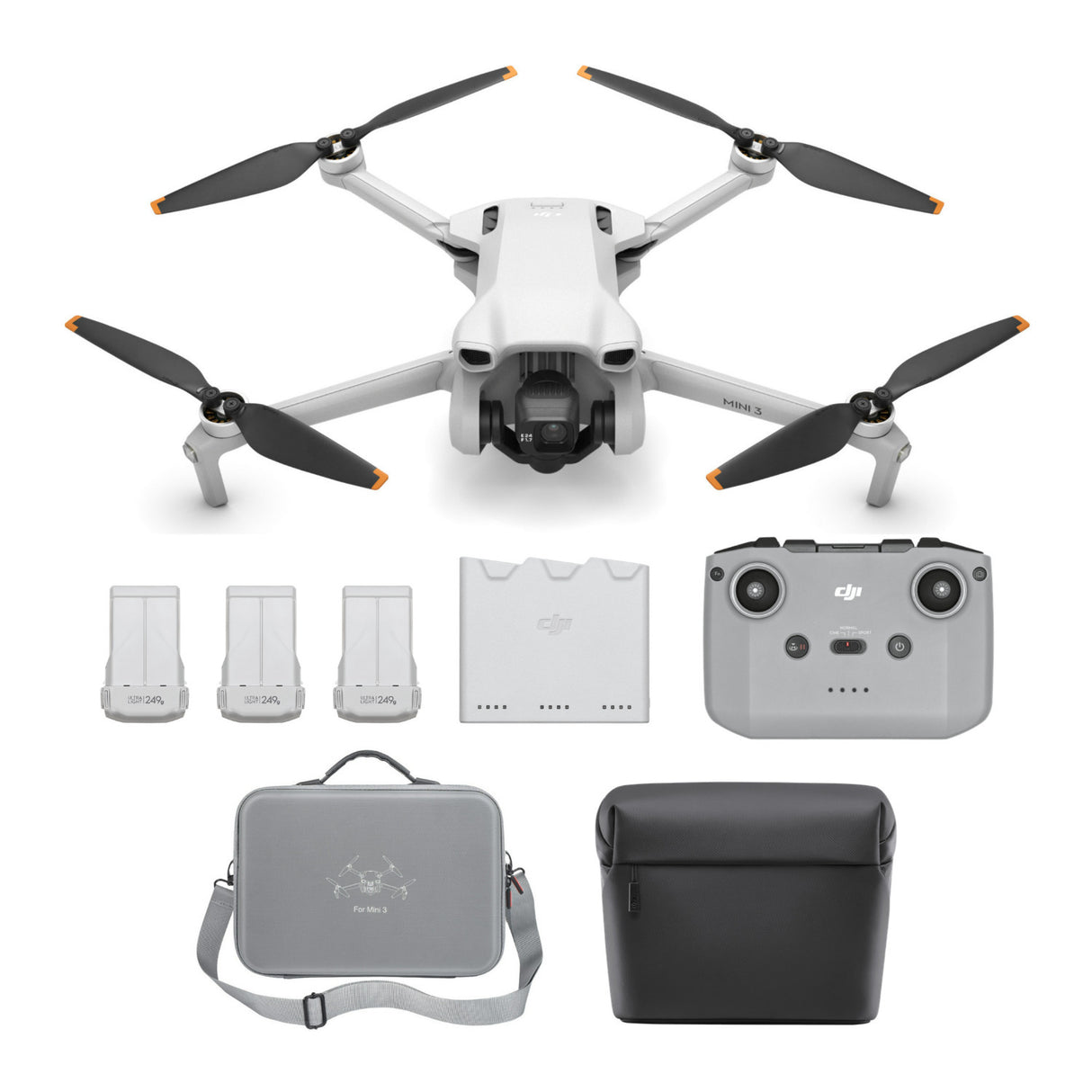 DJI Mini 3 Camera Drone with DJI RC Remote Controller with Carrying Case Bundle