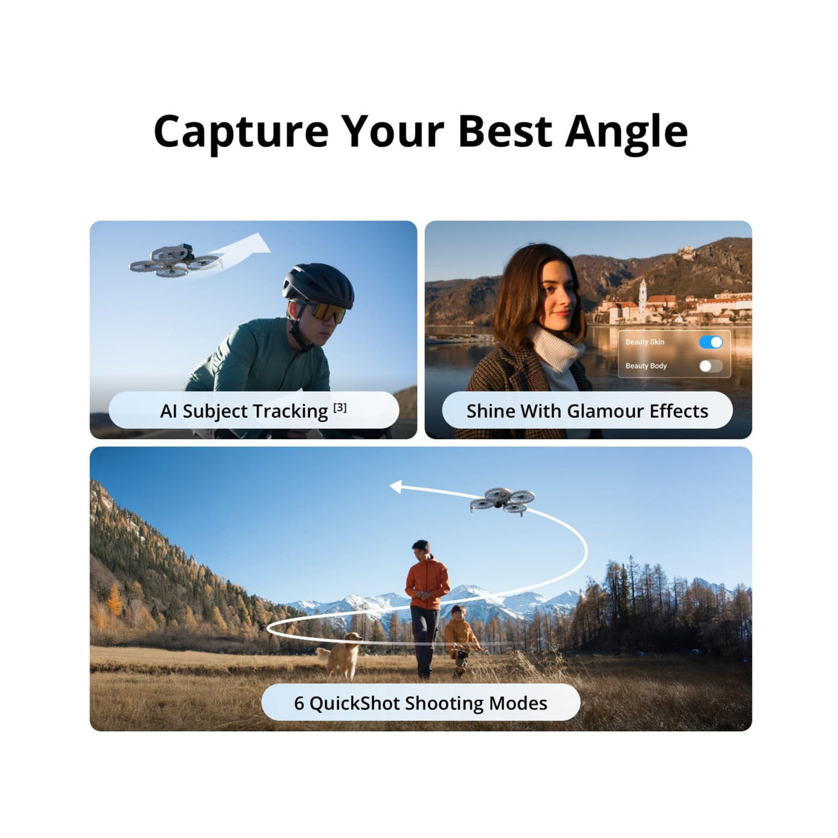 DJI Flip Mini Camera Drone with DJI RC-N3 Controller Bundle (3 Items)