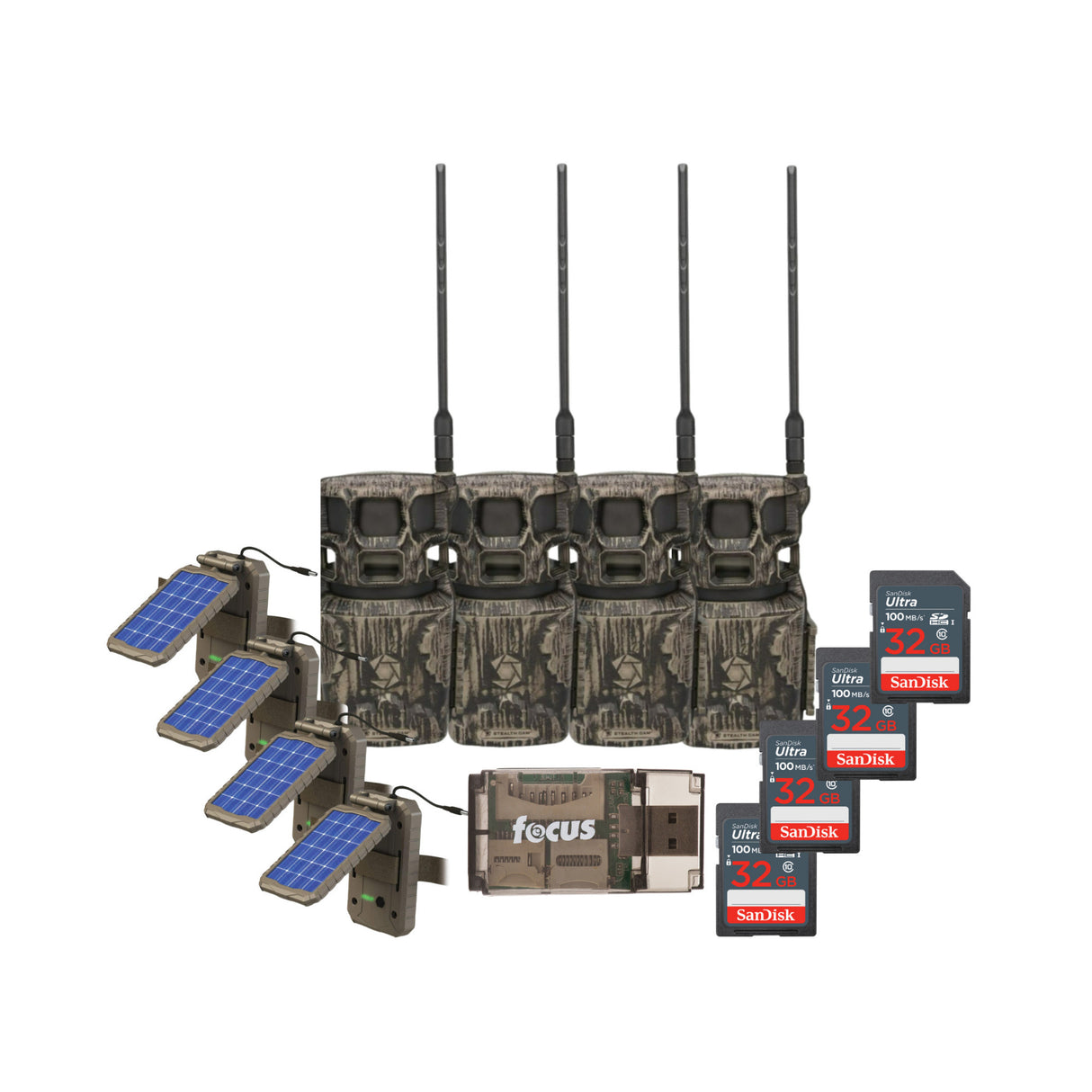 Stealth Cam Revolver Pro 2.0 360-Degree 40MP Trail Cam (Brown) Bundle