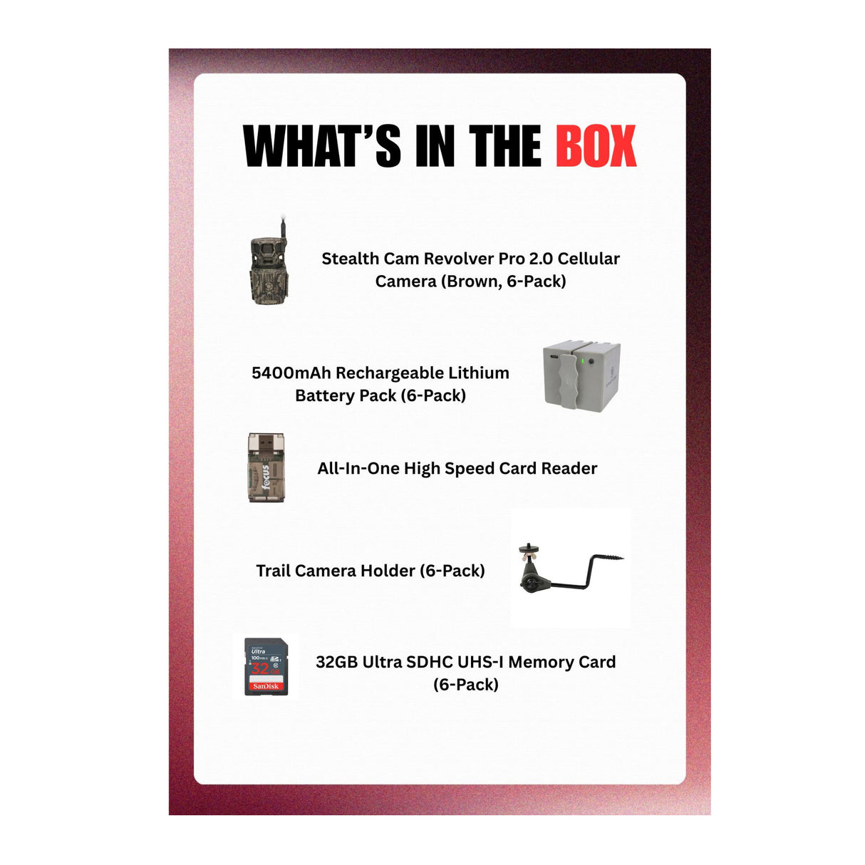 Stealth Cam Revolver Pro 2.0 360 Degree 40MP Brown Cellular Cam Bundle