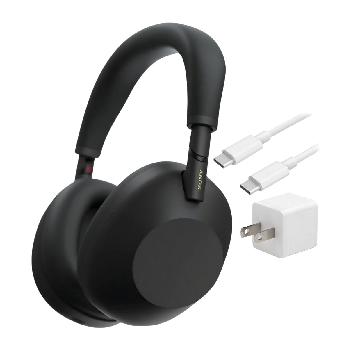 Sony WH-1000XM6 Wireless Noise-Canceling Headphones, QN3 Processor with Accessories Bundle (Black)