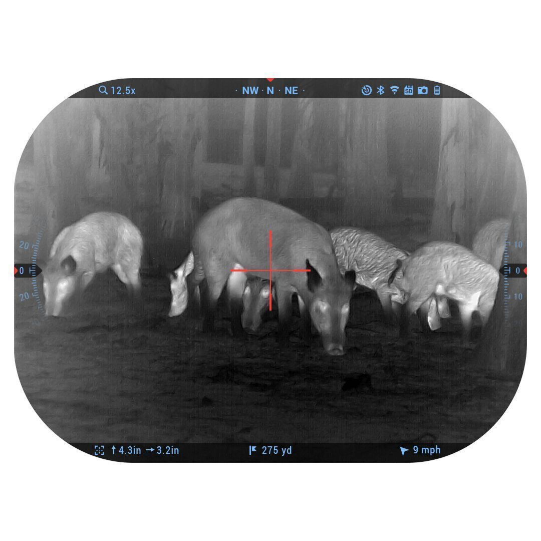 ATN ThOR 5 320 3-12x Weather-Resistant Thermal Riflescope (Black) Bundle