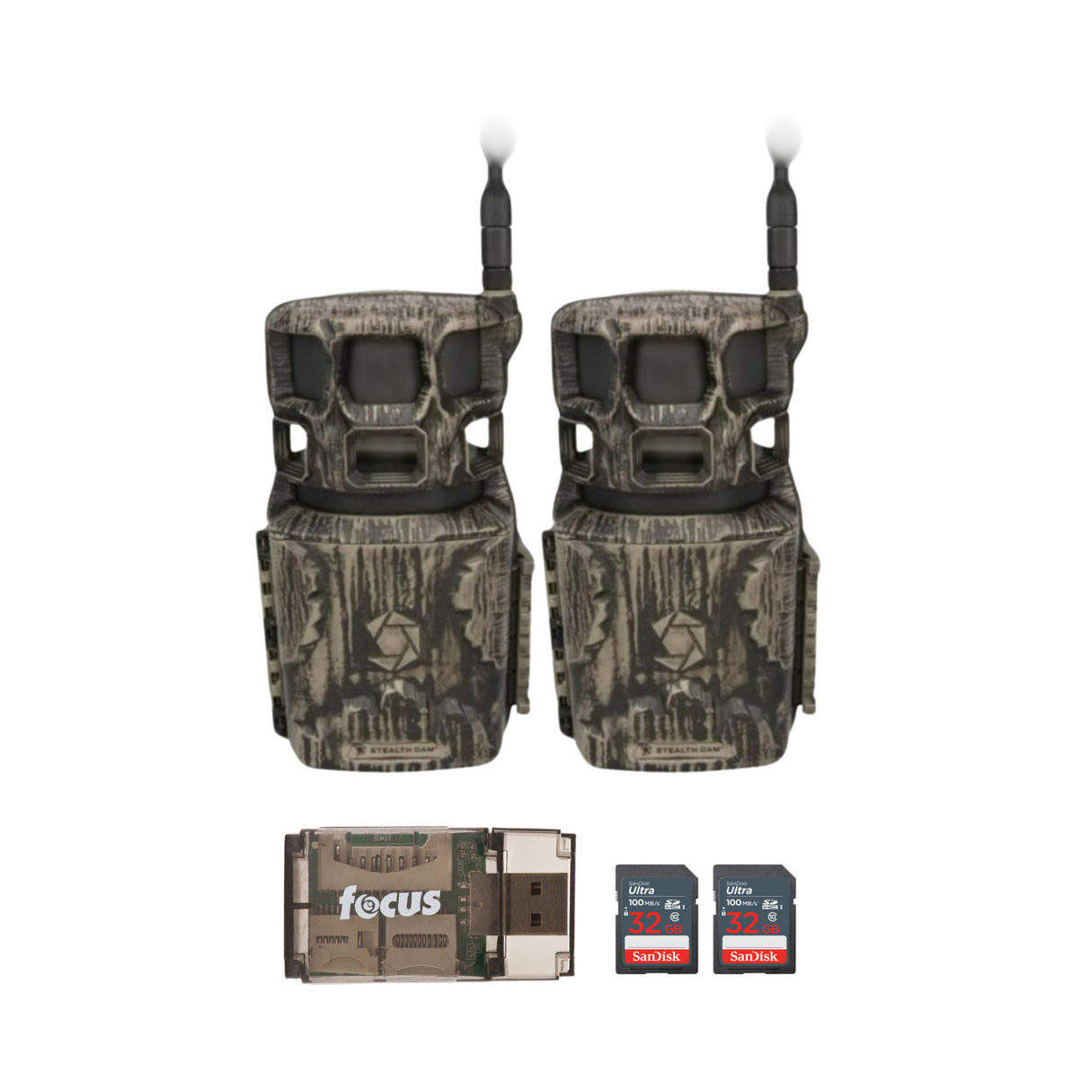 Stealth Cam Revolver Pro 2.0 40MP 360-Degree Brown Cellular Camera Bundle