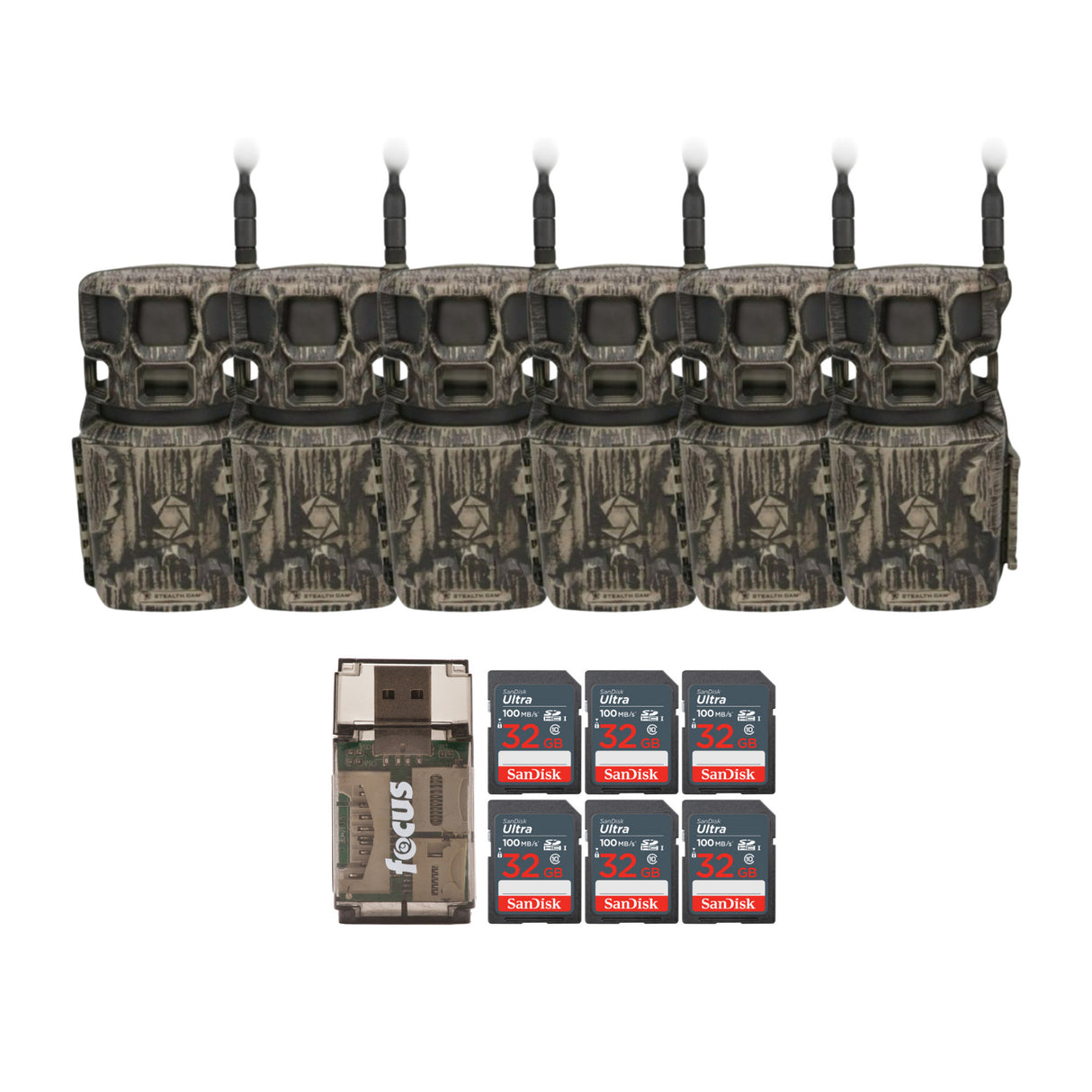 Stealth Cam Revolver Pro 2.0 40MP 360-Degree Brown Trail Camera Bundle