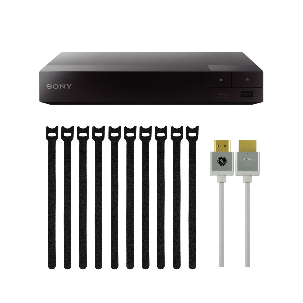 Sony BDP-S1700 Blu-ray Player with 1080p Full HD Playback (Black) Bundle