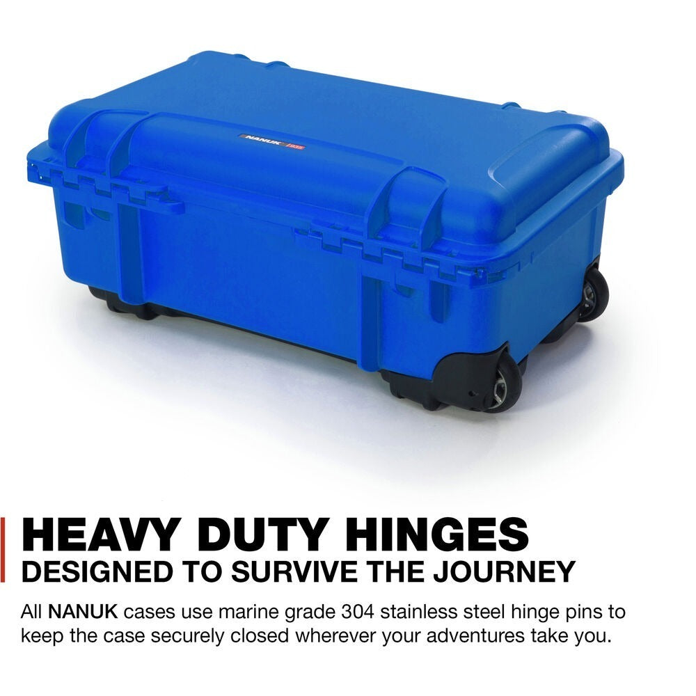 Nanuk 935 Waterproof Wheeled Hard Case with Padded Dividers (Blue)