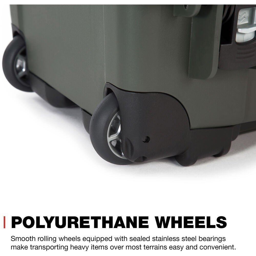 Nanuk 935 Waterproof Wheeled Hard Case with Padded Dividers (Olive)