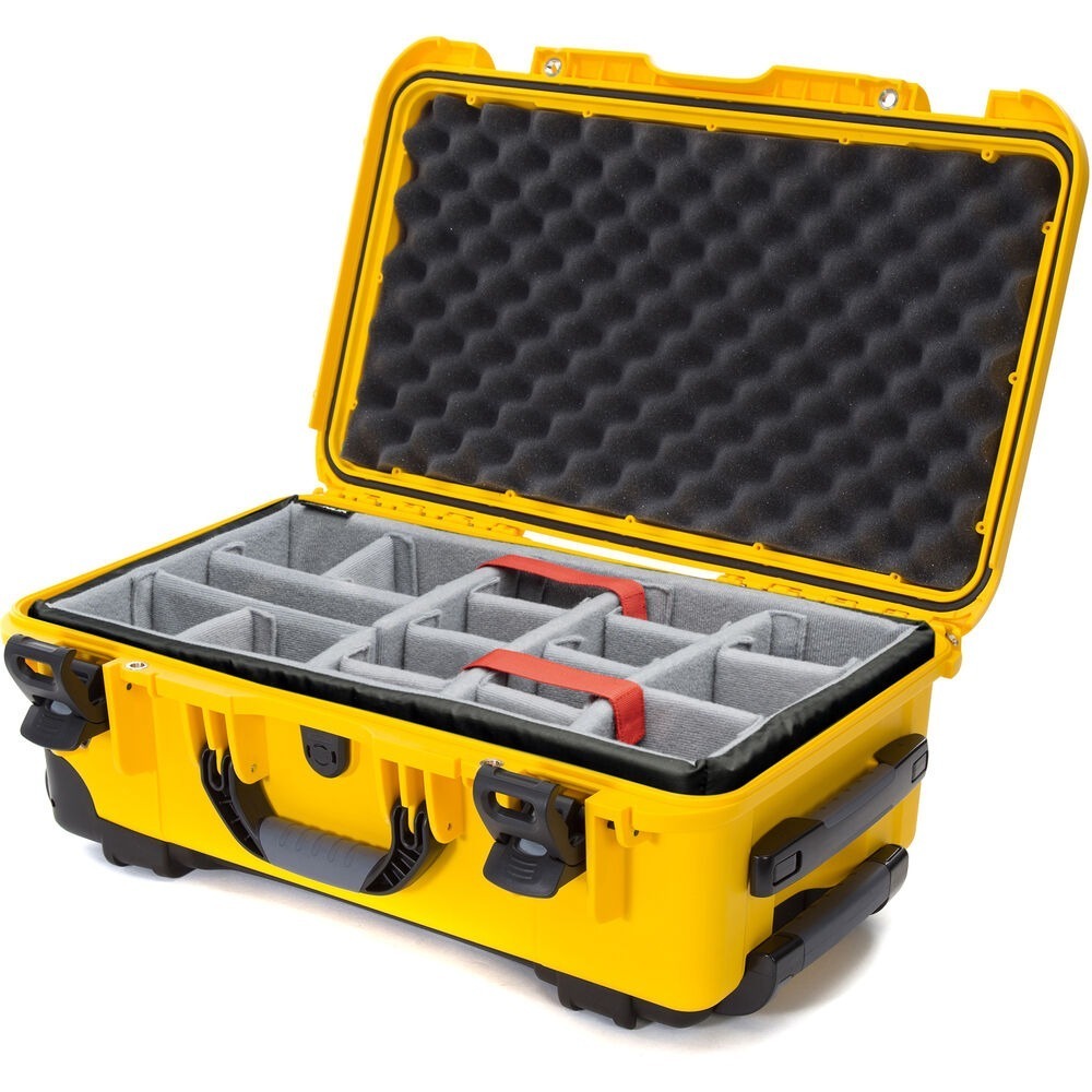 Nanuk 935 Waterproof Wheeled Hard Case with Padded Dividers (Yellow)