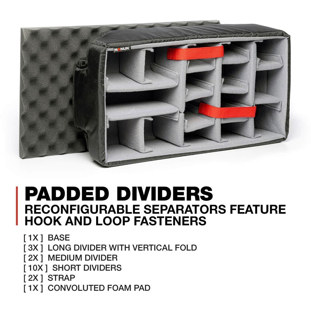 Nanuk 935 Waterproof Wheeled Hard Case with Padded Dividers (Yellow)