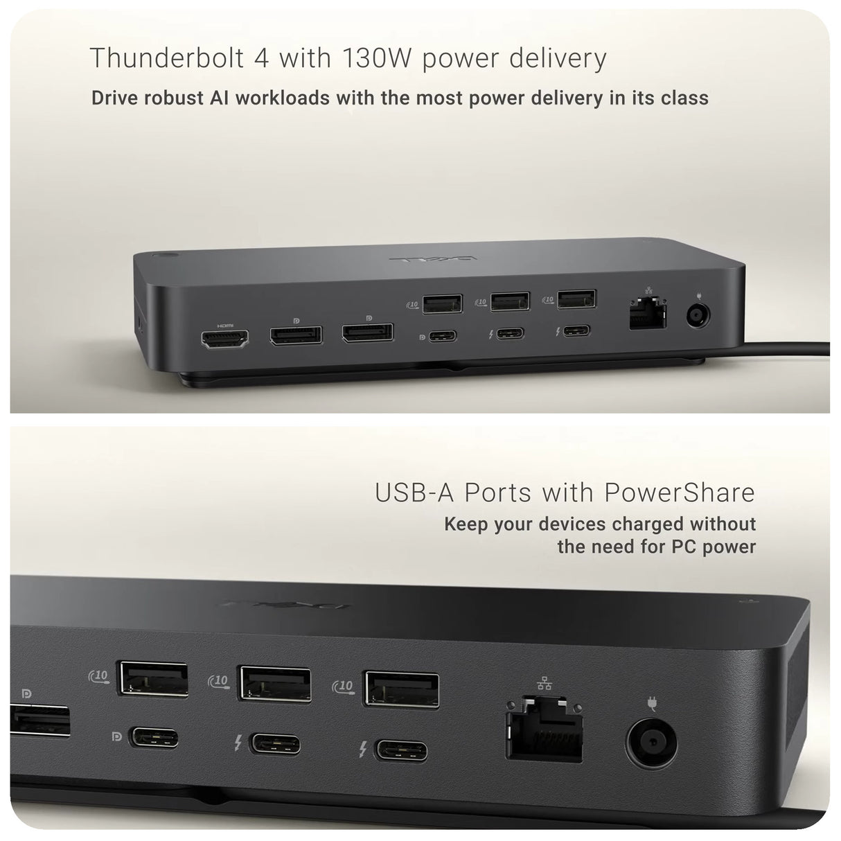 Dell Pro Thunderbolt 4 Smart Dock (SD25TB4) with Cables, Ties & 128GB USB Drive