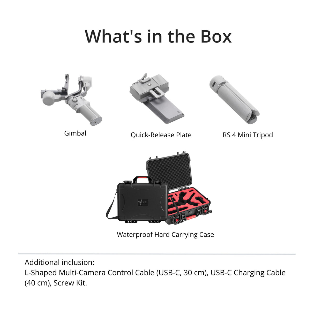 DJI RS 4 Mini Gimbal Stabilizer for Cameras with Auto Axis Lock Bundle