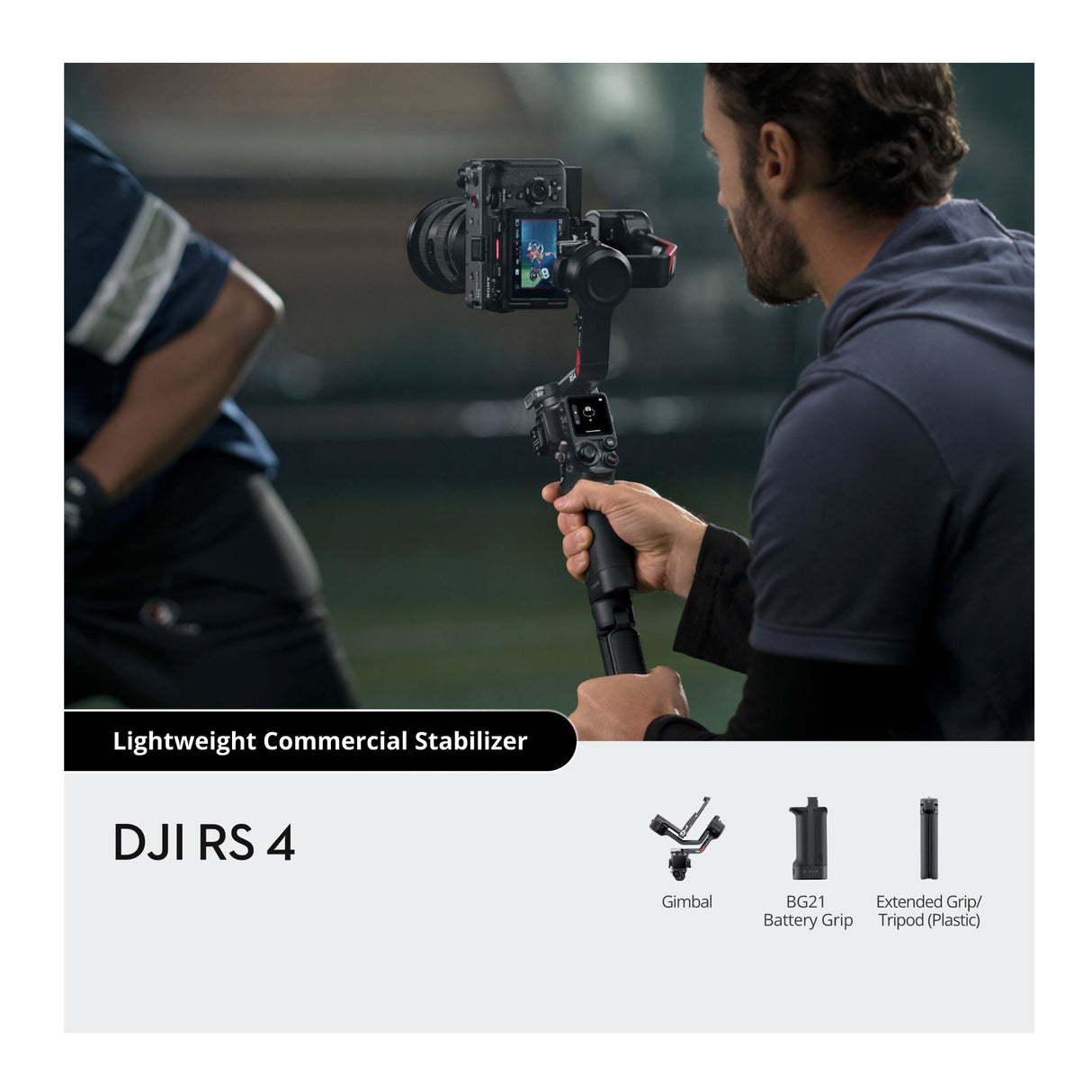DJI RS 4 Gimbal Stabilizer with Joystick Mode Switch Bundle