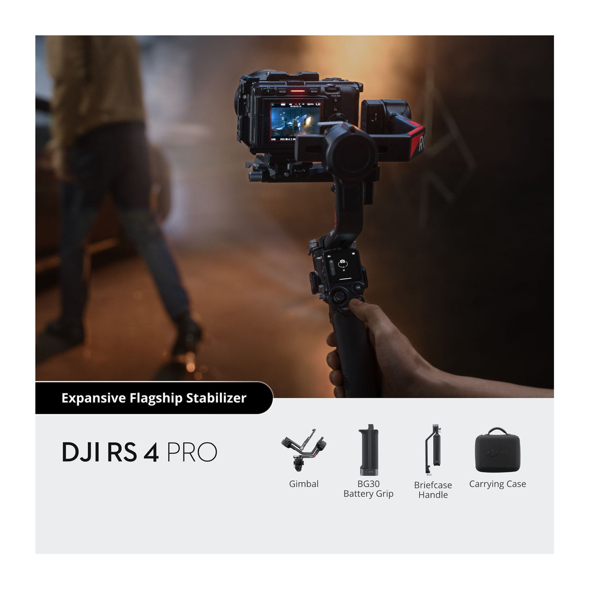 DJI RS 4 Pro Flagship Stabilizer 2nd-Gen Vertical Shooting for Film Bundle