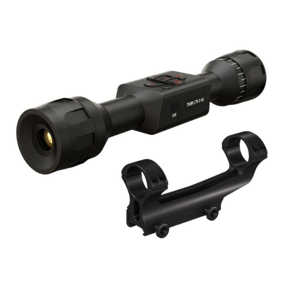 ATN ThOR LTV 3-9x 320 x 240 12 Micron Ultra Light Thermal Rifle Scope Bundle
