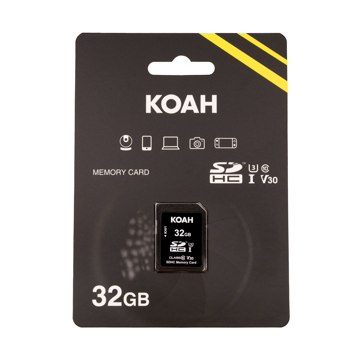 Koah Ultimate 32GB SDHC Memory Card Class10 U3 V30 UHS-I High-Speed Storage