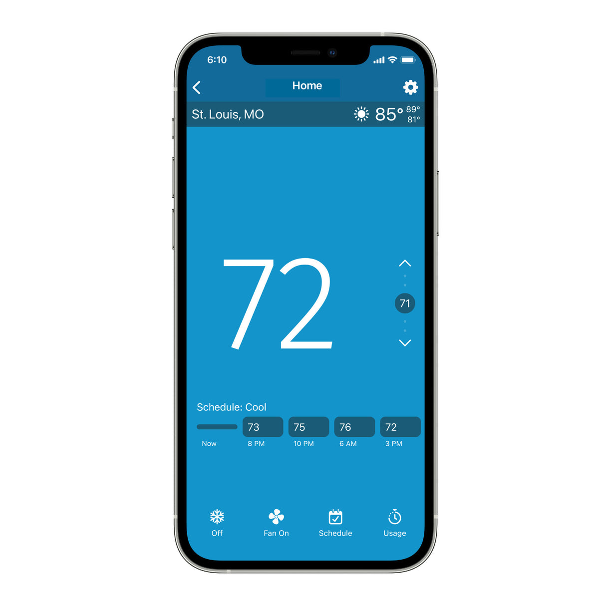 Emerson Sensi Touch 2 Smart Wi-Fi Thermostat (White Beveled Edge)