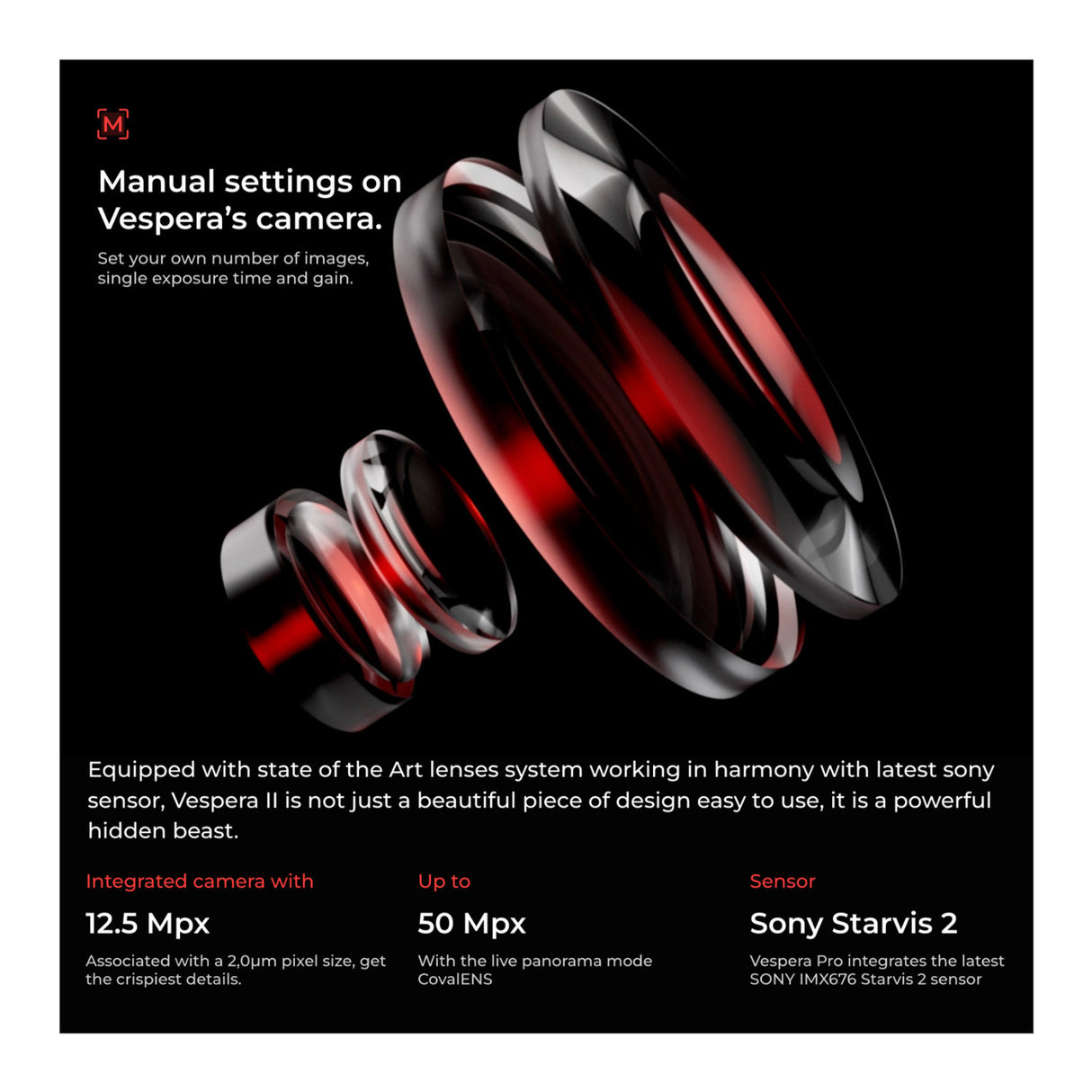 Vaonis Vespera Pro Observation Station Telescope with Dual Band Filter and Case