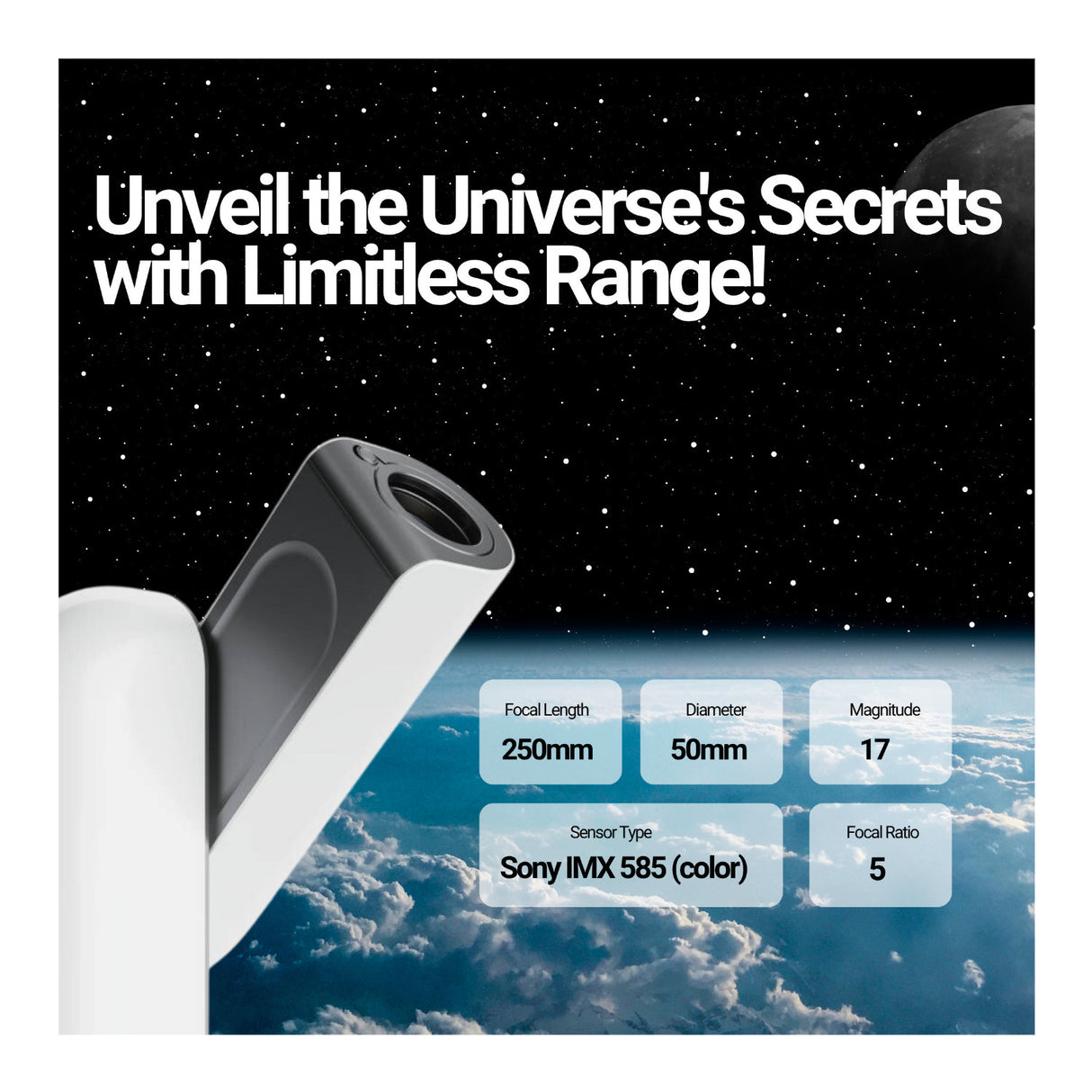 Vaonis Vespera Pro Observation Station Telescope with Dual Band Filter and Case