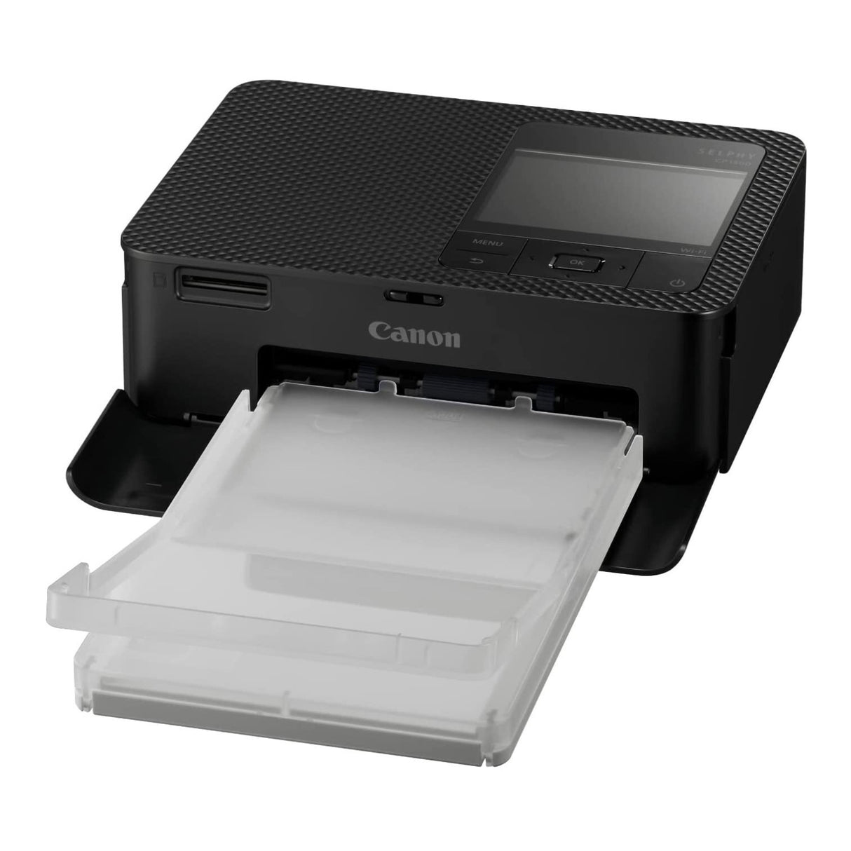 Canon Selphy CP1500 Wireless Photo Printer (Black) with Card Reader Bundle