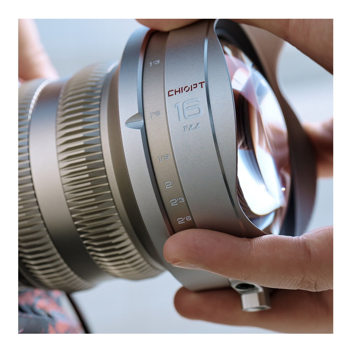 CHIOPT AURA 16mm T2.2 Cinema Lens (Sony E-Mount) Full-Frame with Cine Prime and Manual Focus