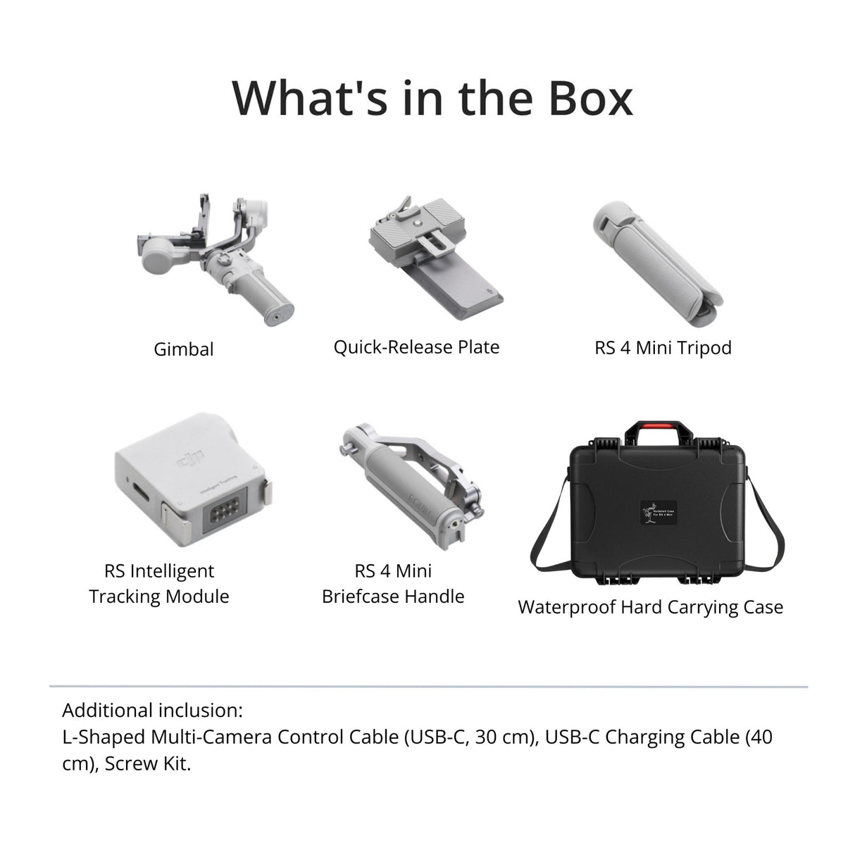 DJI RS 4 Mini Combo Gimbal Stabilizer for Cameras with Auto Axis Locks Bundle