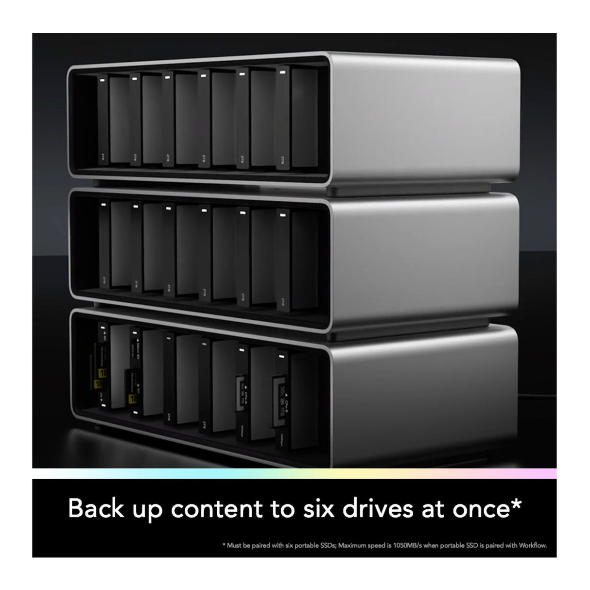 Lexar Professional Workflow Docking Station with 6 Customizable Bays with Thunderbolt 4 Connectivity