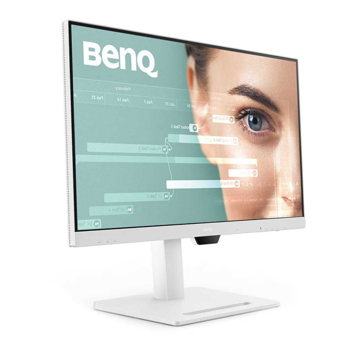 BenQ GW2790QT 27-Inch 2K QHD Monitor 75Hz (White) with Screen Cleaner HDMI Cable and USB-C Hub