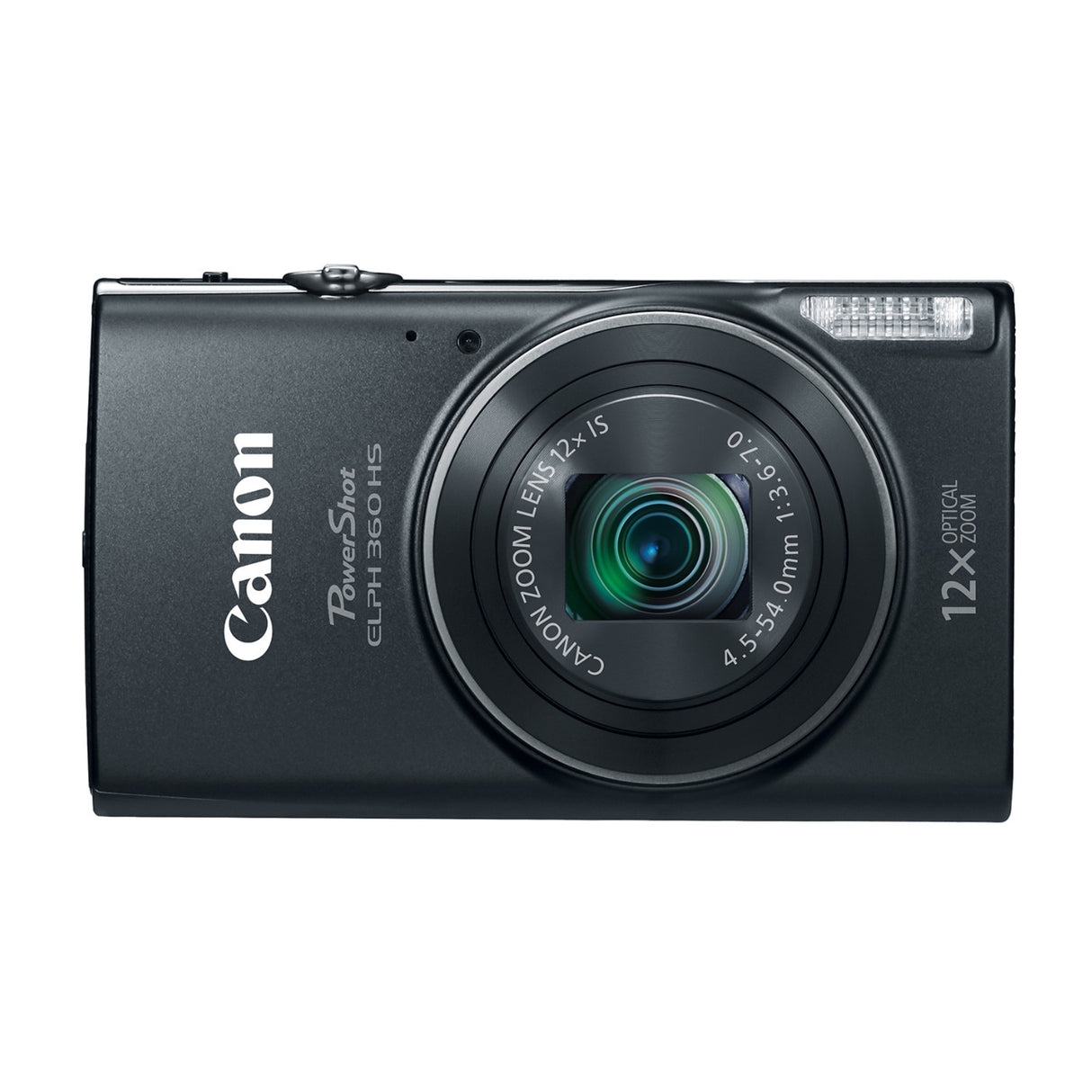 Canon PowerShot ELPH 360 HS 20.2 MP CMOS Sensor Digital Camera (Black) Bundle