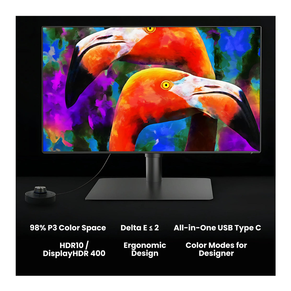 BenQ PD3225U 31.5-In. Designer Monitor 16:9 4K UHD HDR10 Thunderbolt 3 IPS Black