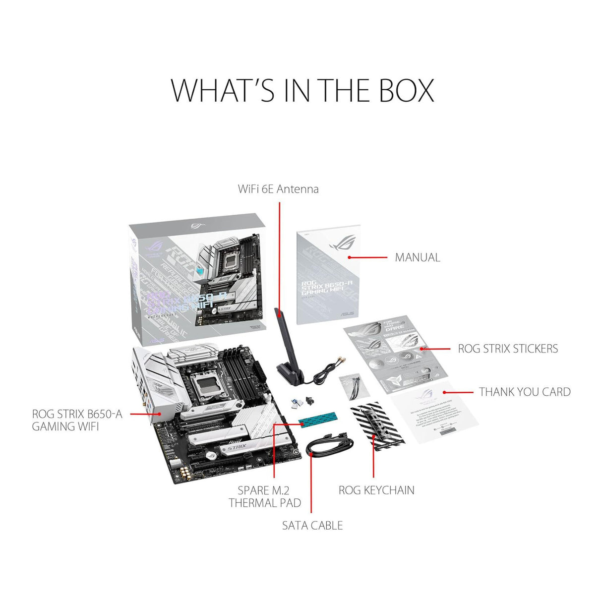 ASUS ROG STRIX B650-A GAMING WIFI AMD AM5 DDR5 Motherboard WiFi 6E and PCIe 5.0