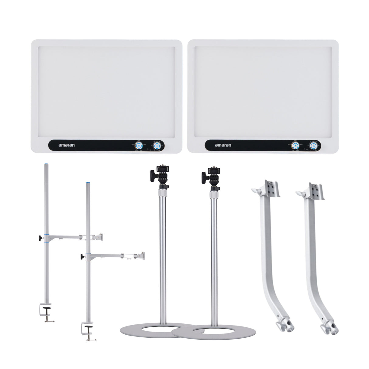 Amaran Verge Edge-Lit LED Panel Light (White, US) with Accessories Bundle