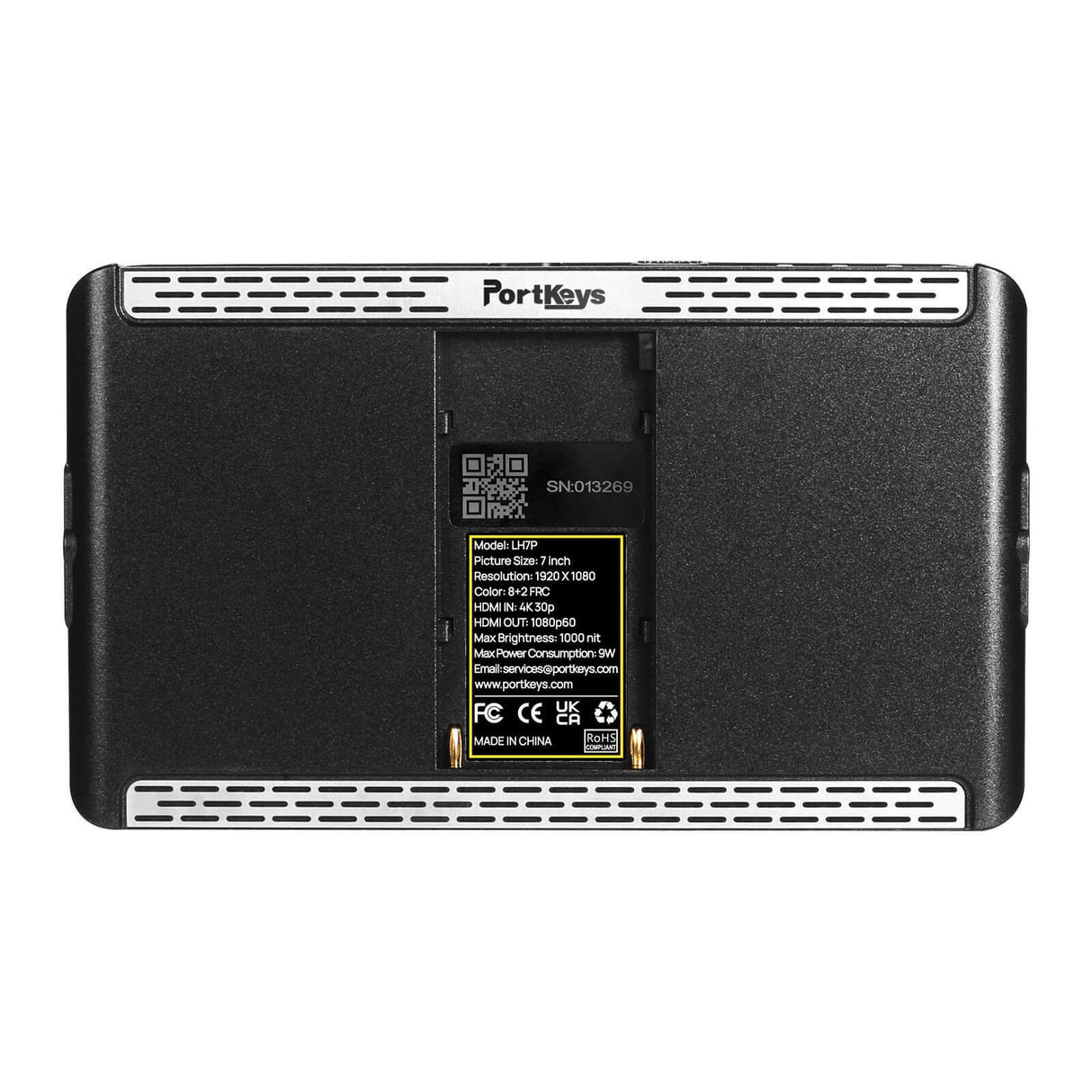 PORTKEYS LH7P 7- Inches High-Bright Touchscreen Monitor with Wireless Control (Black)