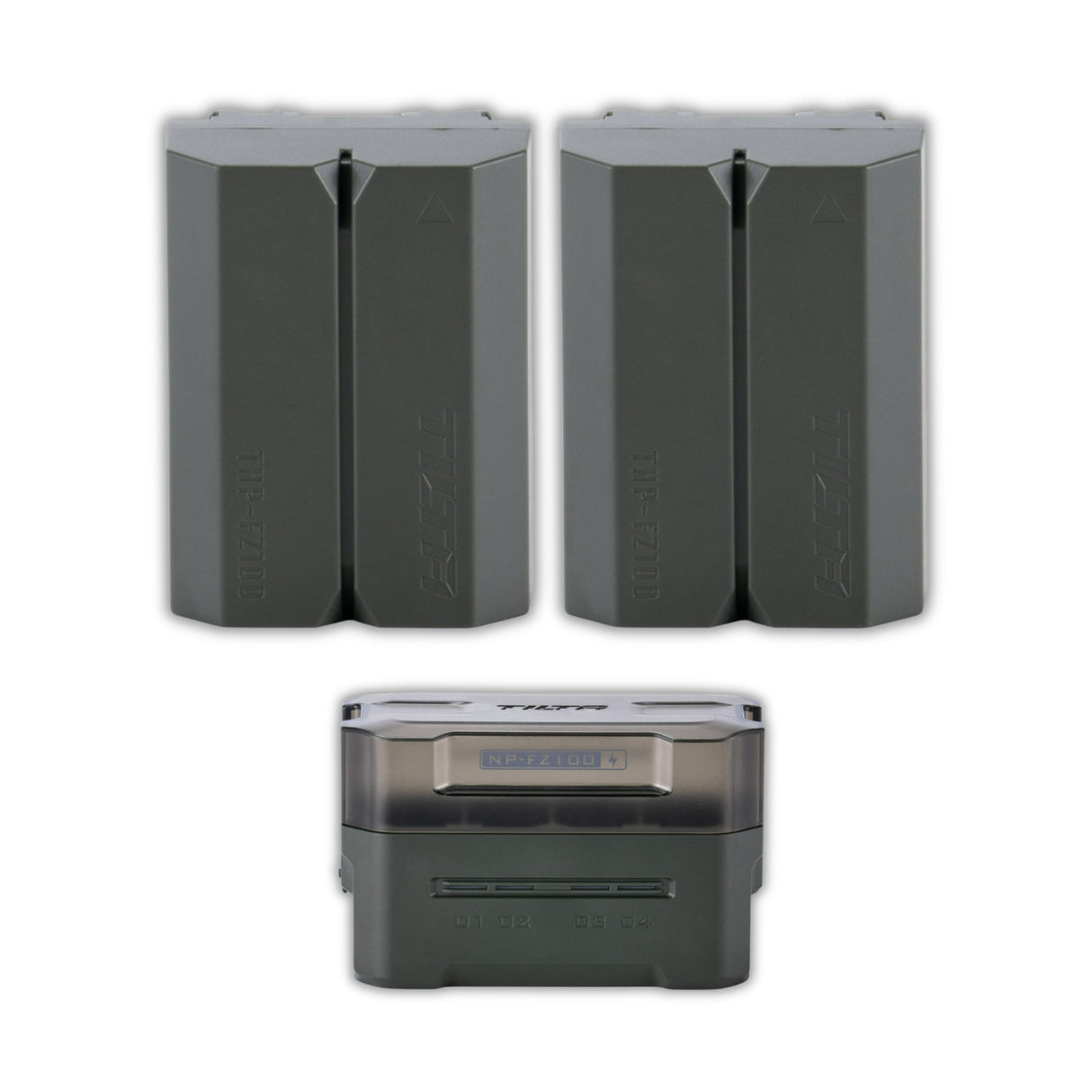 Tilta NP-FZ100 2400mAh High-Capacity Battery (Green, 2-Pack) Bundle