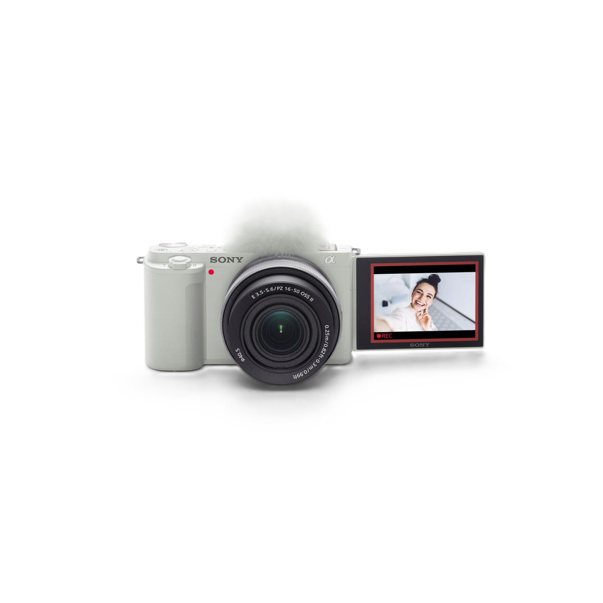 Sony ZV-E10 Mirrorless Camera with E PZ 16-50mm F3.5-5.6 OSS II Lens (White)